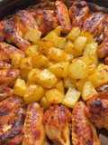 Asas de frango assadas no forno