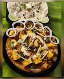 Dhaba Style Kadhai Paneer With Tandoori Roti