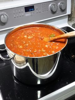 A picture of Spaghetti sauce.