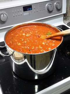 A picture of Spaghetti sauce.