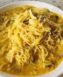 Mỳ sốt cua lông (cà ra) trứng muối