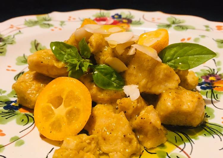 Steps to Prepare Ultimate Bocconcini di pollo al Kumquat