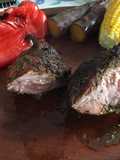 Bondiola con costra picante y verduras al plomo (fácil)
