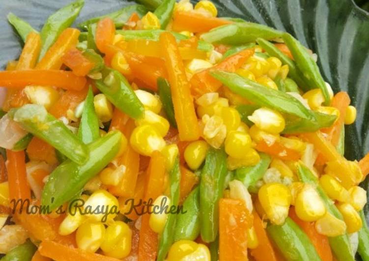 Cara mudah meracik Tumis Buncis Jagung Manis Lezat