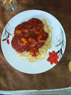 Foto principal de Espaguetis con gambas 😋🦐🍝