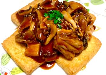 How to Cook Tasty Tofu Grill with Red Wine  Mushroom Sauce
