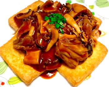 Update, Cooking Recipe Tofu Grill with Red Wine  Mushroom Sauce Delicious Simple