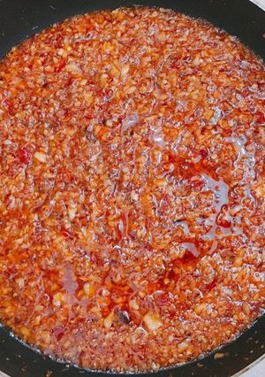 Hình của món Sate tỏi ớt.