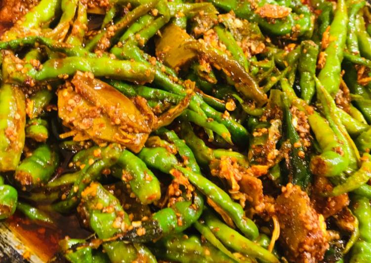 Recipe of Any-night-of-the-week Whosaynas Mirchi ka Achaar