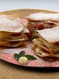 Strawberry Crisps Mille-Feuille Style