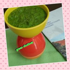 #Green(Mint leaves)chutney A picture of #Green(Mint leaves)chutney.