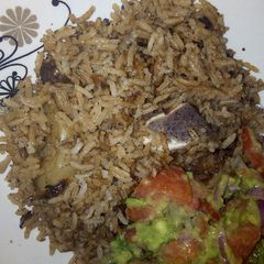 A picture of Pilau with Guacamole #Pilaucontest.