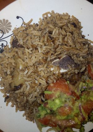 A picture of Pilau with Guacamole #Pilaucontest.