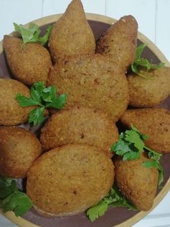 صورة لوصفة كبه برغل مقليه