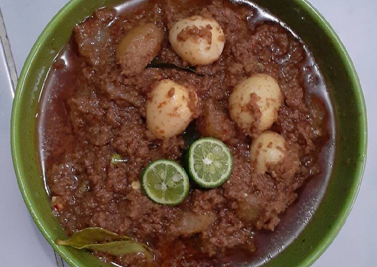 Resep Kikil telur puyuh bumbu kacang Lezat