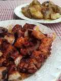 Pulpo a la parrilla con patata chafada al pimentón