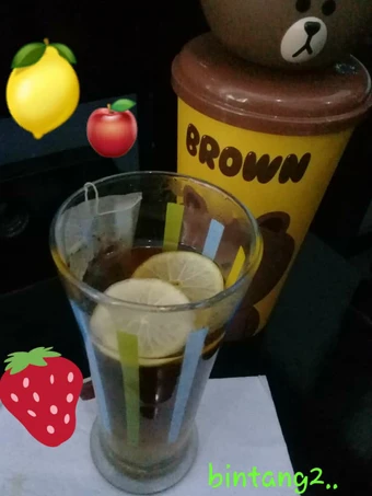 Cara Mudah Menyiapkan Resep Lemon tea&mldr;jahe simple..🍊🍏 yang Lezat Anti Ribet, Uenak Banget