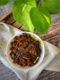 LAL Shak BHAJA (“STIR FRIED RED AMARANTH LEAVES “IN BENGALI STYLE)
