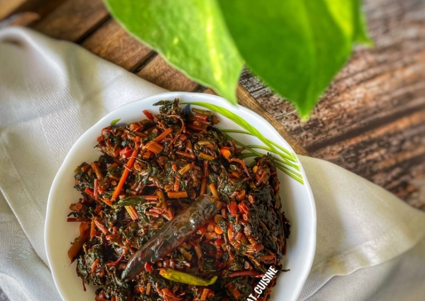 Easiest Way to Prepare Homemade LAL Shak BHAJA (“STIR FRIED RED
AMARANTH LEAVES “IN BENGALI STYLE)