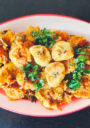 A picture of Raw Banana Sabzi.