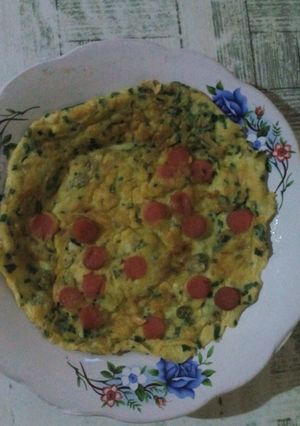 Foto resep Telur dadar sosis