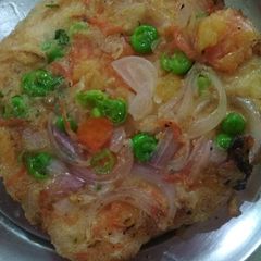 A picture of Tawa bread pizza.