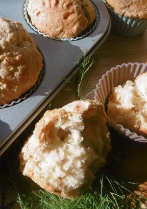 A picture of Feta Cheese & Dill Muffins.