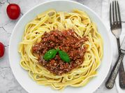 A picture of bolognese sauce