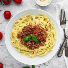 A picture of Bolognese sauce da mamãe.