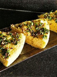 A picture of Moong Dal Dhokla.