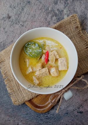 Foto resep 0. sayur tempe tahu kuah santan