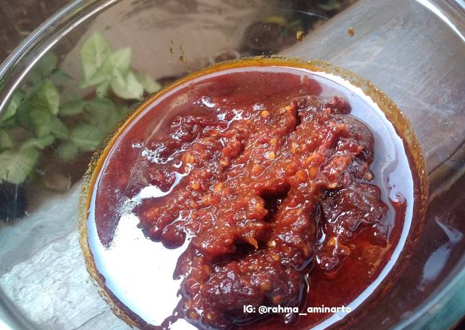 Sambel Bajak pelengkap ayam bakar