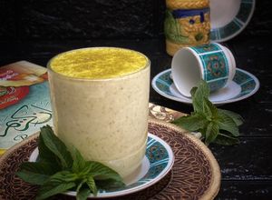 صورة لوصفة مشروب الزبادي بالماتشا