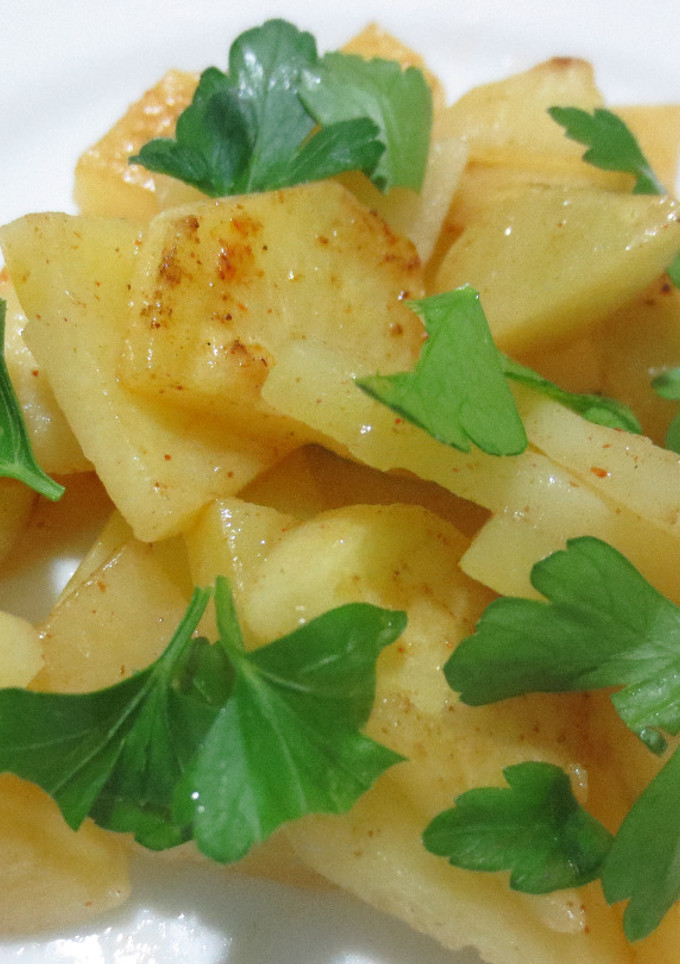 Una foto de Patatas al horno con Agua de Mar