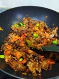 Dendeng balado pete