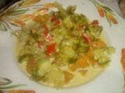 Una foto de receta ñoquis curry