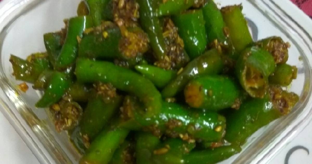 Green Chilli Pickle Recipe Vinegar In Hindi Deporecipe.co