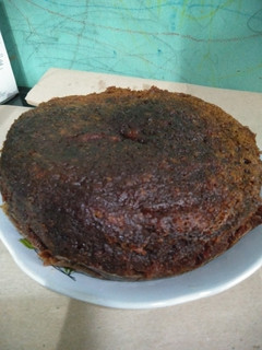 Foto resep Bolu Sarang Semut Caramel ekonomis pake Rice cooker tanpa mixer