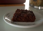 Uma foto de courgette brownie
