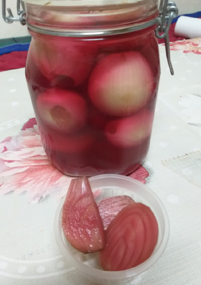 Una foto de Cebollas en vinagre