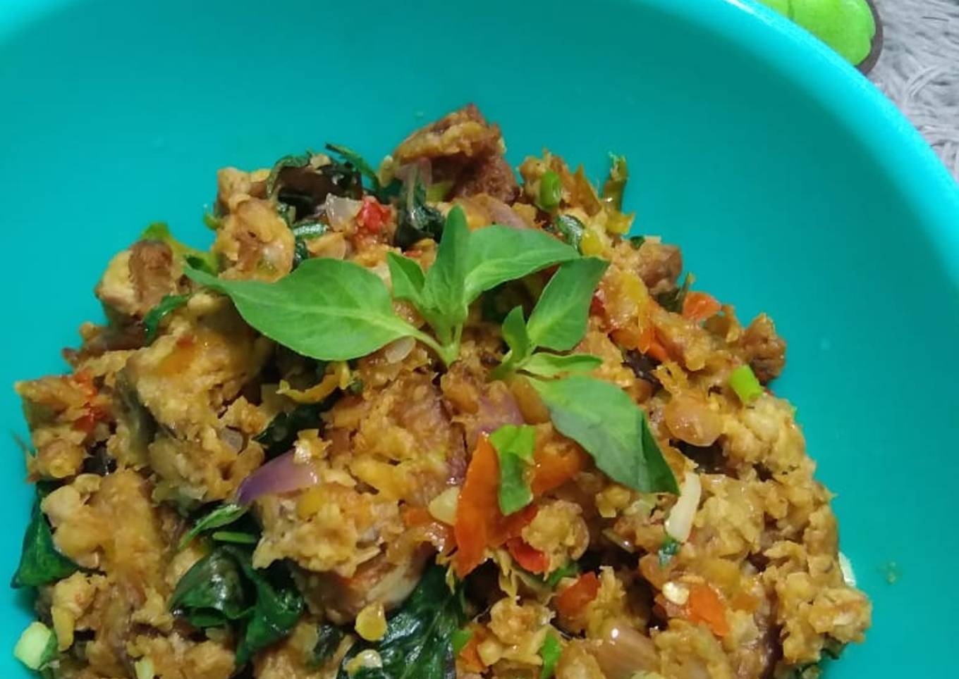 Sambel Tempe Bejeg Kemangi