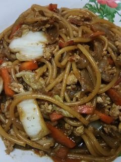 Foto resep Spaghetti goreng nyemek