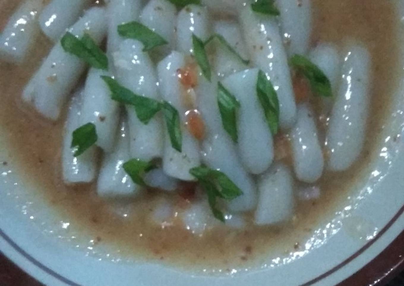 Tteokbokki tanpa gochujang