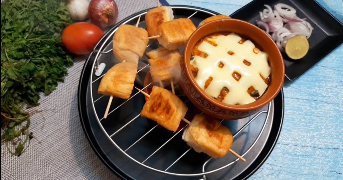 Pav bhaji fondue Recipe by Neha Malhotra Cookpad