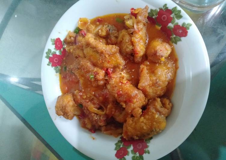 Cara membuat Ikan dori filet saos padang yang enak dan Mudah Dibuat