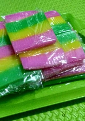 Foto resep Es kwe pelangi/ es gabus pelangi