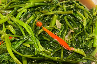 Cara Gampang Membuat Tumis kangkung ala Thailand, Enak Banget