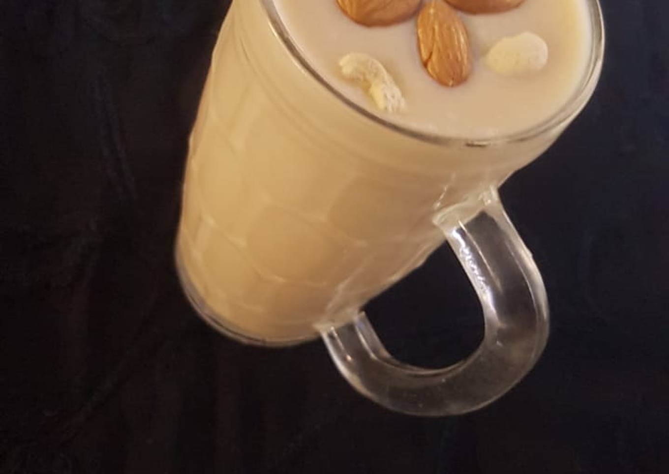 Chickoo and dry fruit smoothie