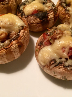 Una foto de Champiñones rellenos