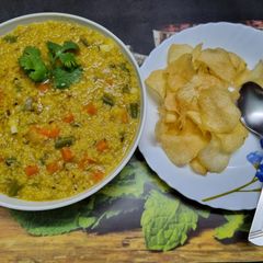 Vegetable Daliya Khichdi for Kids A picture of Vegetable Daliya Khichdi for Kids.